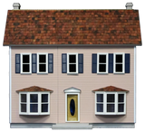 Bay Harbor Front-Opening Dollhouse Kit
