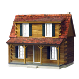 Adirondack Log Cabin Dollhouse Kit