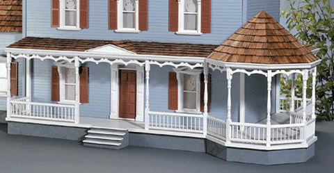 Dollhouse 31" Gazebo Wraparound Porch Kit(Left or Right)