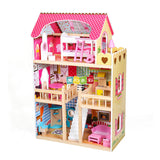 Pretend play dollhouse furniture toys Wooden dolls house kids girls toys miniatura juguetes niña kitchen figures