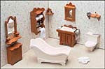 Dollhouse Bathroom Furniture Kit