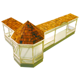 Dollhouse 31" Gazebo Wraparound Porch Kit(Left or Right)