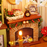Christmas Diy Miniature Dollhouse Wooden Mini 3d