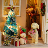 Christmas Diy Miniature Dollhouse Wooden Mini 3d
