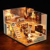 Music Multiple Styles DIY Cabin Craft Dollhouse
