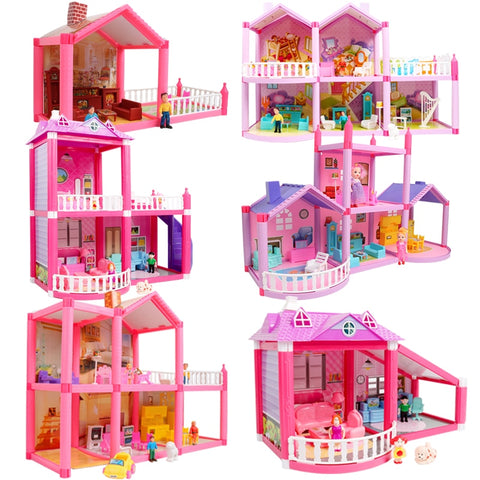 New DIY Family Doll House Dolls Accessories Toy