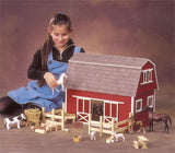 "Ruff 'n Rustic" All American Barn Dollhouse Kit
