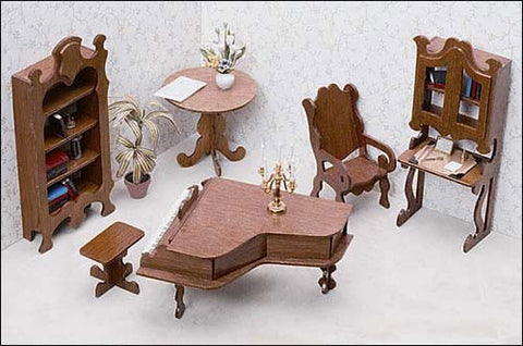 Dollhouse Library Furniture Kit
