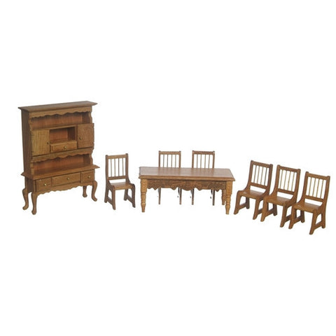 Oak Dining Set of 8