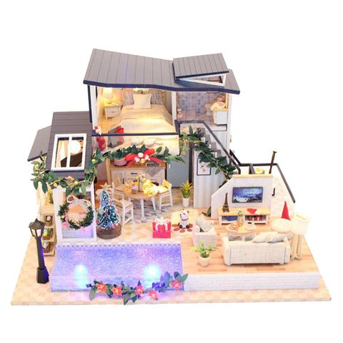 1/24 Dollhouse Miniatures Diorama DIY Accessories Kit Romantic Mermaid Tribe House Kids Children Birthday Gift