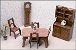 Dollhouse Dining Room Furniture Kit